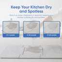 Chefs Path Dish Stone Drying Mat - 23.6x15.4in Mountain Print Spliced Kitchen Mat - Quick Drying and Ultra Absorbent Diatomaceous Earth and Quartz Dish Drying Mat with Non Slip Pad and Sandpaper