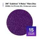 3M Cubitron II Roloc Fibre Disc, 786C, 33389, 3 in, 36+ Grit, 15 Pack, High Performance, Fast Cutting, Long Lasting (EXP 12/31/27)