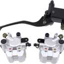Front Brake Master Cylinder Calipers Left Right for Yamaha Banshee 350 1987-01, Bear Tracker 250 2001, Big Bear 400 2000-01, Kodiak 400 1993-01, Warrior 350 1989-01, Wolverine 350 1995-01
