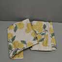 Mustard Yellow Outdoor Pillow Covers 22x22 Inch 2 Pcs Green Hydrangea Flower Decor Throw Pillows Spring Summer Seasonal Vintage Floral Decoration Pillowcase Linen Cushion Cover for Couch Sofa