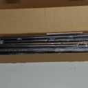 5/8 Diameter Curtain Rods 30-60 Inch, for 30-54 Inch Windows, Adjustable Splicing Black Curtain Rods for Windows with Brackets, Window Rod Long Small Curtains Rod, 2 Pack