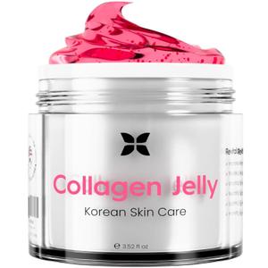 REVO Collagen Jelly  Korean Anti-Aging Plumping Formula with Hydrolyzed Collagen, Niacinamide, Hyaluronic Acid & Vitamin C  Skincare for Glass Glow Skin, Wrinkle Repair & Even Tone (3.52 Fl Oz)