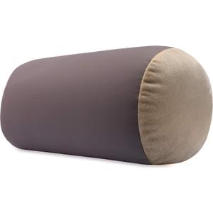 Microbead Bolster Neck Roll Pillow, Gently On Body, Head, Neck & Shoulders No Pain Rest, Relax Sleep - Silky Feel Prevent Wrinkles & Hair Breakage - Lightweight Cylinder Tube, 14" x 8", Pink