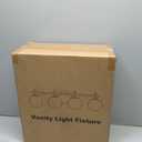 MOKATNG 4-Light Bathroom Light Fixtures, Brushed Gold Vanity Lights for Bathroom with Milky White Glass Shade, Bathroom Lighting Fixtures Over Mirror, Wall Sconce for Bedroom (Bulb Not Included)