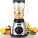 Smoothie Blender with1000W High Speed Motor & 48oz Glass Jar for Kitchen Countertop Professional Shakes Ice Crusher Frozen Drinks