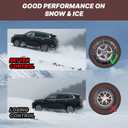 Snow Chains for Car Tires, Tire Chains for Pickups, SUVs, and Light Trucks, Quick Fit & Easy Installation, Reusable CAM Tightener for Emergency Tire Traction, Set of 2