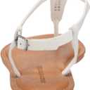 Amazon Essentials Women's Casual Thong Sandal with Ankle Strap (7, White)