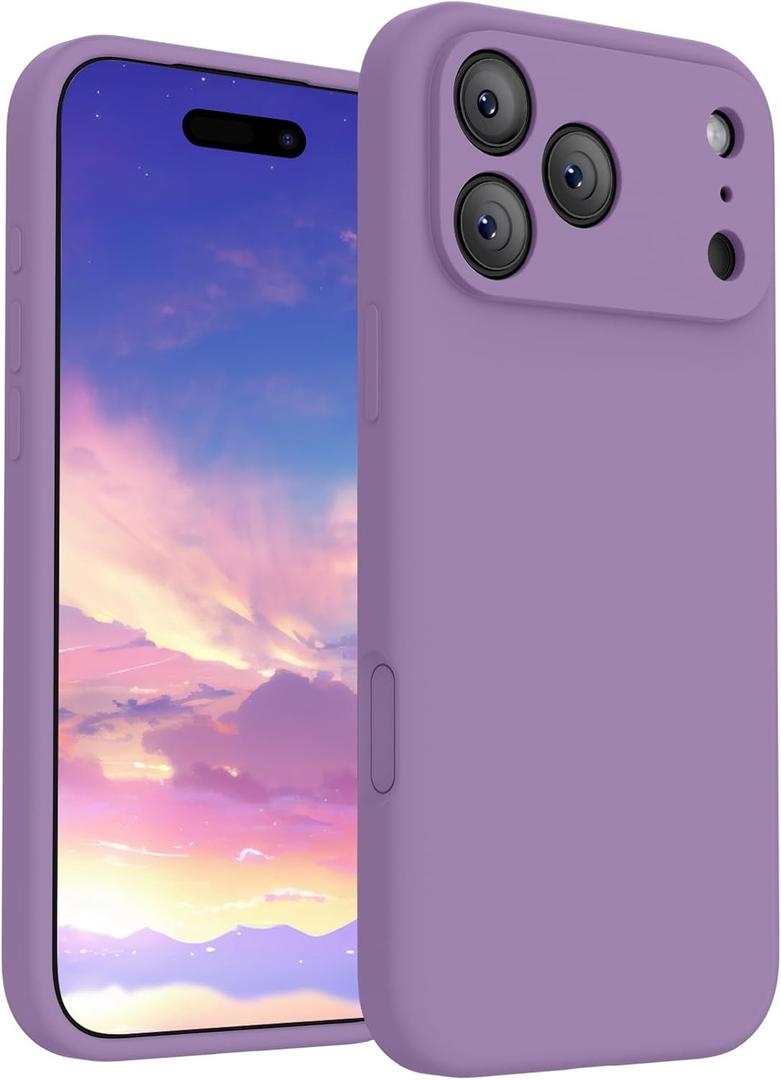 FireNova Magnetic for iPhone 17 Pro Case, Compatible with MagSafe, [Integrated Silicone Camera Control Button] [Camera Protection] Anti-Scratch Microfiber Lining Phone Case, 6.3", Light Purple