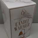 Candle Warmer Lamp with Adjustable Height & Dimmable Function, Scented Wax Melter, Birthday, Mothers Day, Housewarming Gifts, Spring & Easter Decorations for Home, Bedroom, Living Room, Office, White