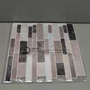 Art3d Peel and Stick Backsplash Tiles for Kitchen, 10-Sheet Self Adhesive Removable Stick On Vinyl Wall Tiles, 12" x 12",Brown Marble (Terracotta)