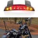 DREAMIZER Motorcycle Brake Tail light Fender Edge LED Lamp with Turn Siganls Compatible with Sportster XL883N 1200N XL1200V XL1200X Cafe Racer Chopper - Smoke