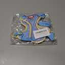 Cat Harness and Leash Set for Walking  Escape-Proof Reflective Vest for Cats and Small Dogs, Adjustable Soft Air Mesh with Pressure-Reducing Design, 4.92ft (Light Brown & Blue, M)