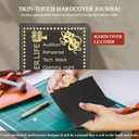 Theater Gifts,A5 Hardcover Leather Journal for Women - 200 Pages Premium Paper Notebook,Theater Journal with 180 Lay Flat Design for Daily Diary (Theater Black)