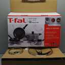 T-fal Essentials Non-Stick Pots and Pans Cookware 10 Piece Set, Black