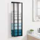 Towel Racks for Bathroom, Towel Storage Wall Mounted, Rolled or Folded Towel Holder with 3 Bars, Sturdy and Large Capacity, Matte Black, Suitable for Bathe Towels and Hand Towels (matt black)
