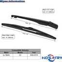 Rear Wiper Arm Blade Set for BMW X3 E83 2004-2010 Rear Windshield Wiper Arm Blade Assembly 61623400708