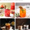 Foogwee 20 Packs Reusable Glass Straws Set, 8.5'' x 10mm Clear Drinking Straws for Smoothies, Shakes, Coffee, Juice, Sodas, Milk, Tea, Cocktails, Set of 8 Straight and 8 Bent with 4 Cleaning Brushes