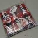 CCINEE 2pcs Christmas Chair Back Covers, Red and Black Buffalo Plaid Chair Slipcovers with Snowflake Xmas Chair Back Cover for Dining Room, Kitchen, Wedding Hotel, Xmas Party Table Decor