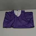 Alleson Athletic Women's Lacrosse Reversible Pinnie (Large-X-Large, Purple/White)