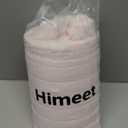 HIMEET Pink Ribbed Throw Blanket for Couch - 300GSM Lightweight Soft Fleece Blanket for Women, Cozy Blankets for Mothers Gifts, Striped Spring Home Room Decor, Pink, 50x60 Inches