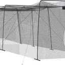 ANYTHING SPORTS Full 40 and 60 Foot Batting Cage. Perfect Baseball Batting Cage, Softball Batting Cage, Complete Package with Frame and Netting