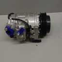AC Compressor with A C Clutch for 2011 Fit for BMW 528i 3.0L, Air Conditioning Compressor OE CO 11498C