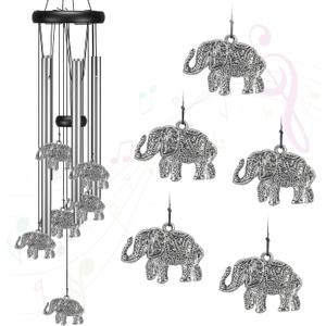 Virekm Windchimes Outdoors Clearance, Mom Wind Chime for Outside Sympathy Wind Chimes for Patio Decoration, Garden Decor. Zen Garden Decor Elephant