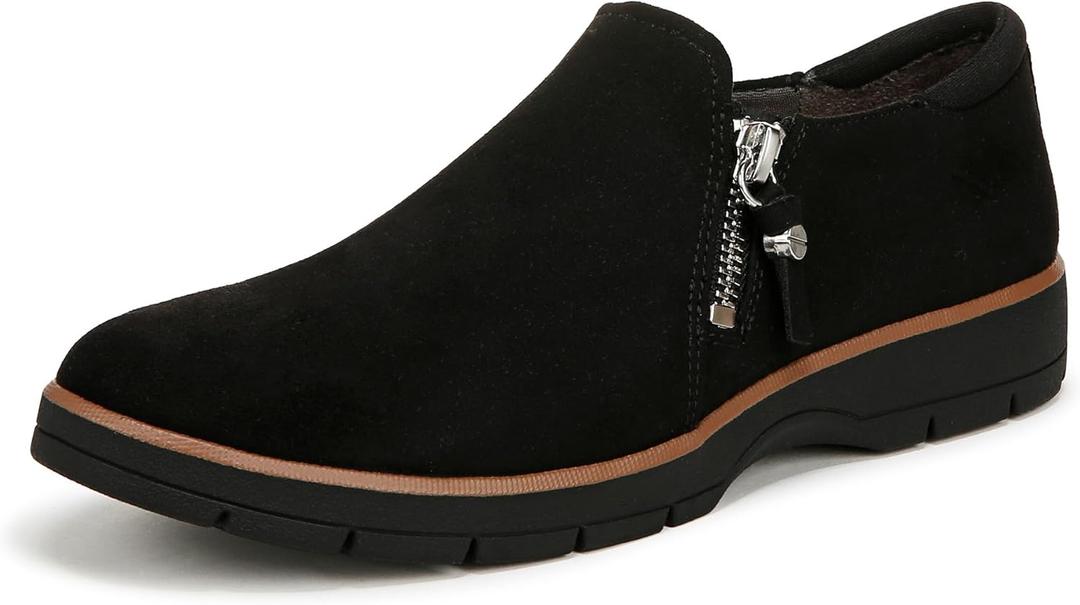 Dr. Scholl's Nice Day Now Loafer/Moc Shoes, Size 7, Black Microfiber