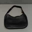 Women's Shoulder Bags, Small Hobo Tote Elegant Clutch Purse with Zipper Closure (Black)