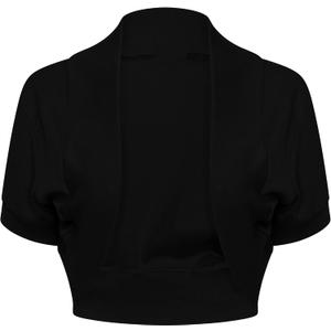 Loxdonz Girl's Short Sleeve Shrug Childrens Kids Cotton Cardigan Bolero Shrug Jacket