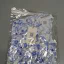 GRACE KARIN Girls Summer Floral Dress Fancy Flowy Flutter Sleeves Casual Back Bow Tie Dress, 8Y Blue and White (White)