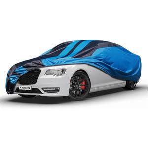 Kaugung Car Cover Waterproof Custom Fit Chrysler 300 2004-2025, Full Exterior Cover for Automobiles Lightweight Resistant Outdoor Sun UV Rain Dust Snow Wind Protection (Black)