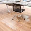 Office Chair Mat for Hardwood Floor, 48" x 36" Clear Desk Chair Mat for Hard Floors, Easy Glide Computer Chair Floor Mat for Home Office Rolling Chairs