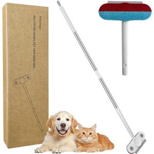 Dafunaiga Pet Hair Remover with Extended Long Handle - Electrostatic Pet Hair Removal Tool for Dog & Cat Hair on Couch, Carpet, Furniture, Car Seats