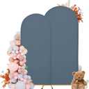 Arch Covers,Arch Backdrop Stand Fitted Cover for Wedding Birthday Party Ceremony Banquet Decoration(7.2FT&6FT,Dusty Blue,Cover Only)