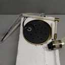 OYEARS Modern Industrial Desk Lamp for Reading LED 22.2 Metal Table Lamp Light for Office Bedroom Study Room Living Room Nightstand Bedside Lamps Gold and Matte Cream Accent (Cream, Bulb Included)