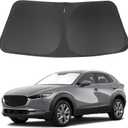 Windshield Sun Shade Compatible with Mazda CX-30 2019-2024 2025 2026 CX30 Accessories Foldable Sun Visor Protector Sunshade Blocks Rays & Heat
