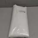 N&Y HOME 108 inch Extra Long Shower Curtain or Liner, Hotel Quality, Washable Fabric, White Bathroom Curtains with Grommets, 72x108