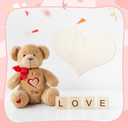 12 Pack 12 Inch Valentine Wood Heart Cutouts for Crafts Unfinished Blank Wooden Heart Shape Wood Slices DIY Art for Wedding Home Valentine Party Decoration