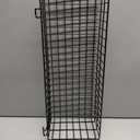 ANZOME 2 Pack Metal Hanging Wire Baskets with Hooks, Black Wire Wall Baskets for Grid Panel Organizer, Multi-Function Grid Wall Baskets for Kitchen Bathroom Storage Display Shelf, Home Decoration