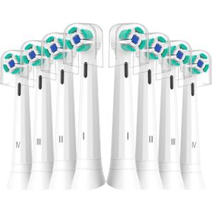 Replacement Heads Compatible with Oral B iO Electric Toothbrush, Toothbrush Heads Fit for Oral-B iO 2/3/4/5/6/7/8/9/10 Series with Covers, White 8pcs