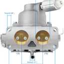 791230 Carburetor, Compatible with B,S 407777 20HP 21HP 23HP 24HP 25HP V-Twin Engine, 699709 499804 Carburetor Kit for John Deere MIA10632 LA150 LA145 LA130 L120 Lawn Mower Air Filter