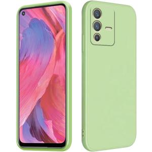 Compatible with Vivo V23 5G Case Silicone Liquid Dark Green, Soft Smooth Touch for Vivo V23 5G Phone Case Silicone Shockproof Thin Cover (Green)