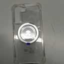 Golden Shield Rotation 360 Gegrees Mobile Phone Holder Case for Samsung Galaxy S22 Plus, [Support Wireless Charging] Slim Shockproof Protective Phone Cover Cases, Transparent