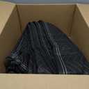 Moving Blankets 72"x80", (45 lb/dz Weight), Heavy Duty Moving Blanket, Deluxe Quality Padded Packing Blankets for Furniture Shipping and Storage, Black (1 Blanket)