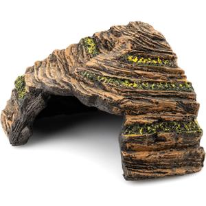 Reptile Hide Cave - Naturalistic Terrarium Dcor for Reptiles and Amphibians, Safe & Comfortable Hideout