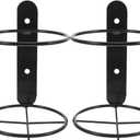 Hemoton Wall Mounted Wine Rack Single Bottle Holder Metal Wall Wine Shelf for Home Bar Kitchen Dining Room Storage and Display