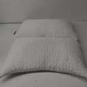 BPC Premium Rayon Derived from Bamboo Pillows Queen Size Set of 2 - Adjustable Shredded Memory Foam Pillow with Removable Cover Firm Pillow for Side Stomach and Back Sleepers, CertiPUR-US (Grey)