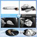 Windshield Sun Shade for Volkswagen ID.4 2021-2024 2025 Front Window Sun Shade Foldable Sun Shield Sun Visor Cover Block Heat and Sun Protection, Silver/Black