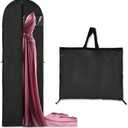 Garment Bags Covers,Hanging Clothes Bag, Suit Cover Bags with Clear Window for Hanging Closet Clothes Storage and Travel (Black, 60x180 cm)
